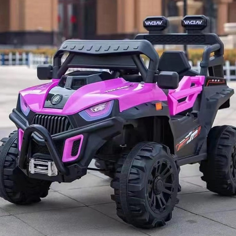 12V Kids Ride-On Car with Remote Control - Pink