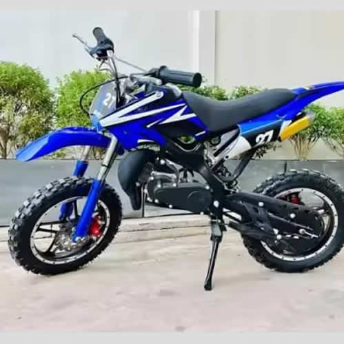 kids dirt bike blue