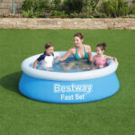 Bestway Fast Set Swimming Pool, 6ft for Kids and Adults