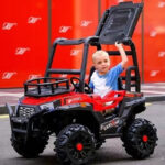 Children's Electric 4x4 Buggy Dual Drive Riding Car Red - Image 2