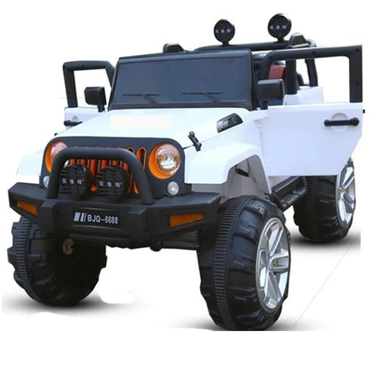 Electric Kids Jeep Wrangler Ride On Toy white Electric Kids Jeep Wrangler Ride On Toy white - Image 1