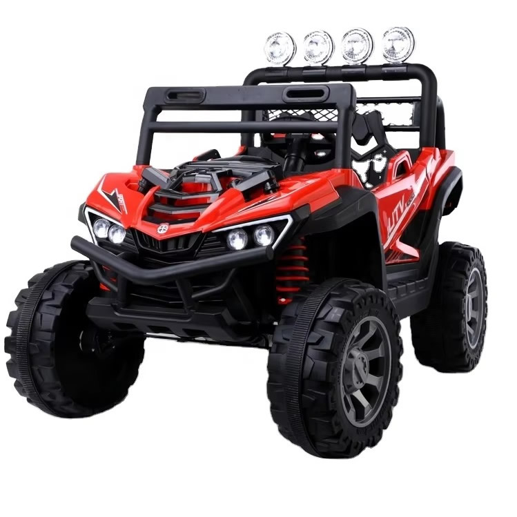 Eva Rubber Wheels 4x4 Kids Ride On Car with 12V Battery and remote Red
