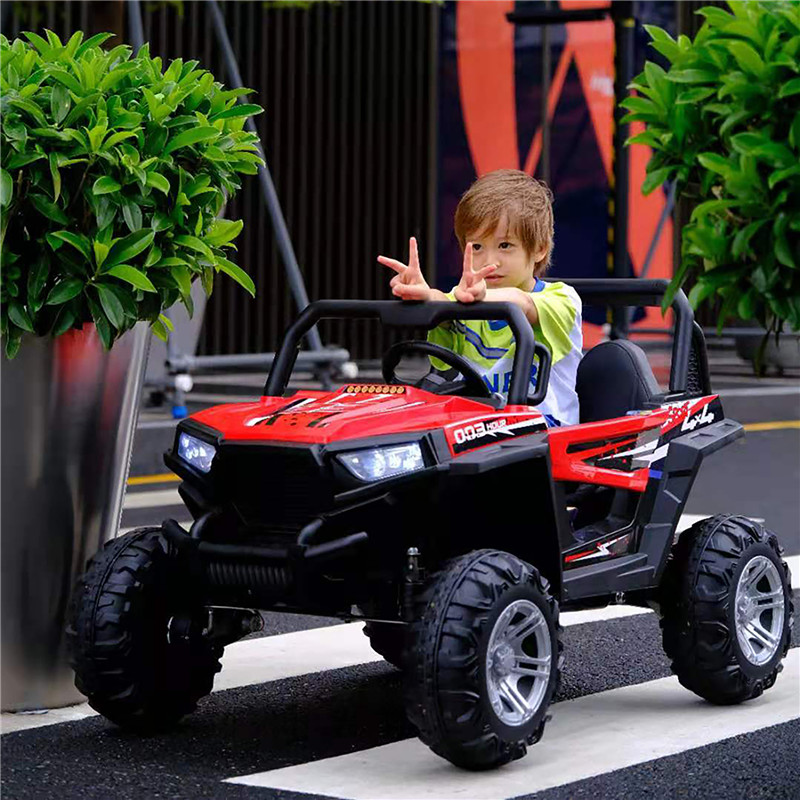 New 2 Seat Electric Child Ride On Car 4 Eva Rubber Wheels 4x4 Big Jeep Off-Road Ride on SUV Kids Electric 12v Red - Image 1